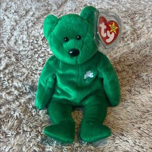 Ty Erin Shamrock Bear Beanie Baby